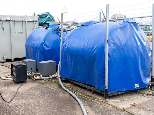 Waterinstallatie evenement