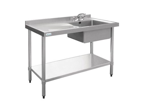 RVS met spoelbak